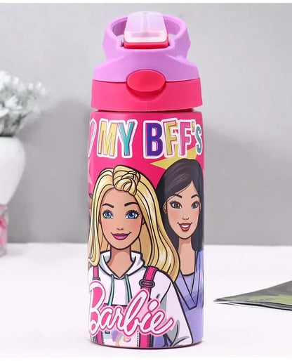 Striders Barbie Printed Stainless Steel Sipper Bottle - 500Ml - Jaiman Toys