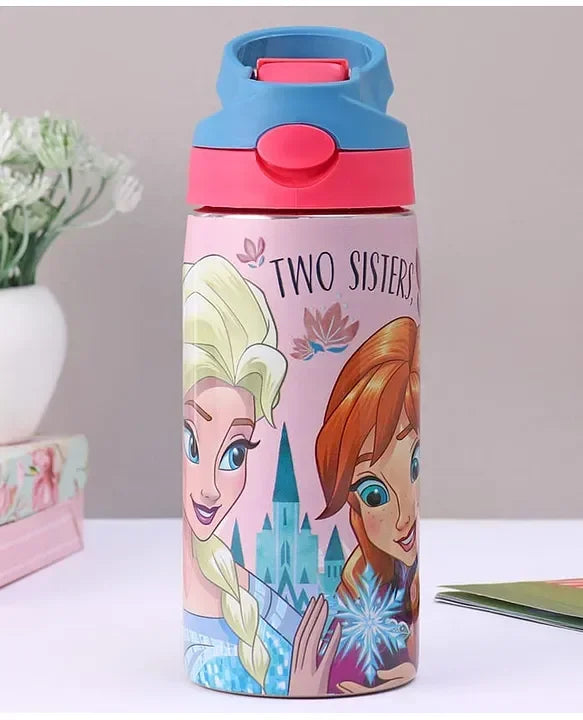 Striders Disney Frozen Printed Stainless Steel Sipper Bottle - 500Ml - Jaiman Toys