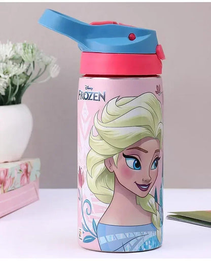 Striders Disney Frozen Printed Stainless Steel Sipper Bottle - 500Ml - Jaiman Toys