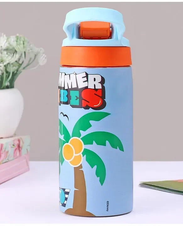 Striders Disney Lilo and Stitch Printed Stainless Steel Sipper Bottle - 500Ml - Jaiman Toys