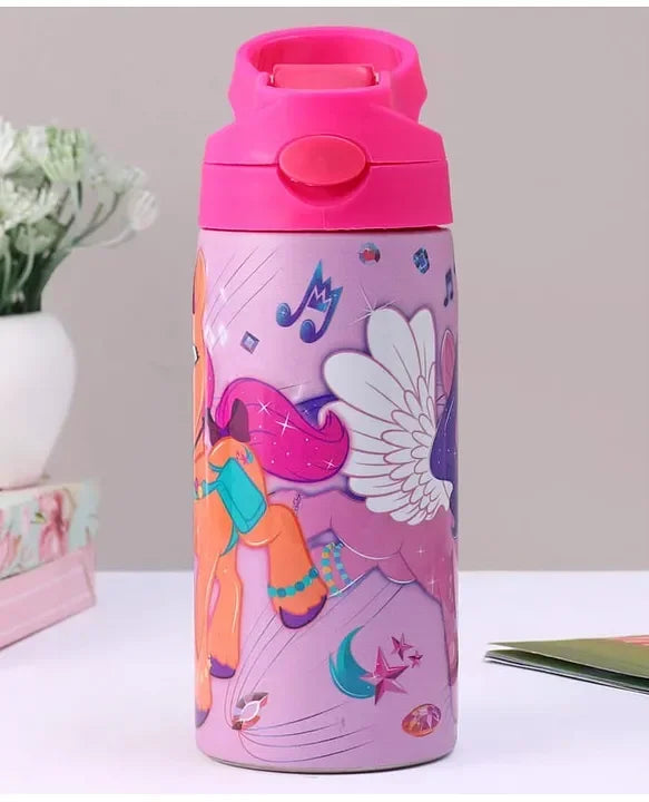 Striders My Little Pony Printed Stainless Steel Sipper Bottle - 500Ml - Jaiman Toys