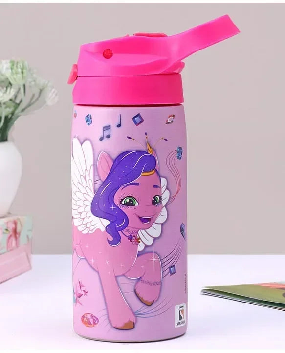 Striders My Little Pony Printed Stainless Steel Sipper Bottle - 500Ml - Jaiman Toys