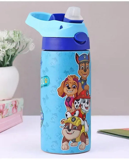 Striders Paw Patrol Printed Stainless Steel Sipper Bottle - 500Ml - Jaiman Toys