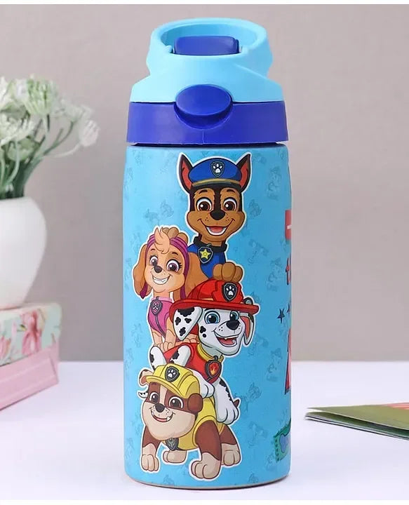 Striders Paw Patrol Printed Stainless Steel Sipper Bottle - 500Ml - Jaiman Toys