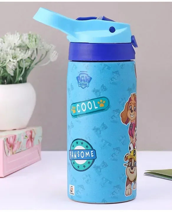 Striders Paw Patrol Printed Stainless Steel Sipper Bottle - 500Ml - Jaiman Toys