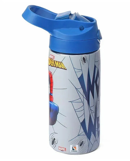 Striders Spider Man Printed Stainless Steel Sipper Bottle - 500Ml - Jaiman Toys