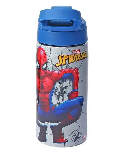 Striders Spider Man Printed Stainless Steel Sipper Bottle - 500Ml - Jaiman Toys