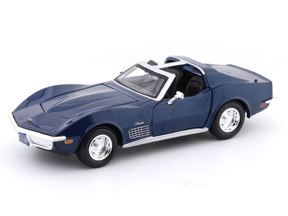 Maisto 1:24 1970 Chevrolet Corvette Stingray Die-Cast Model Car | Collector's Collection | Blue