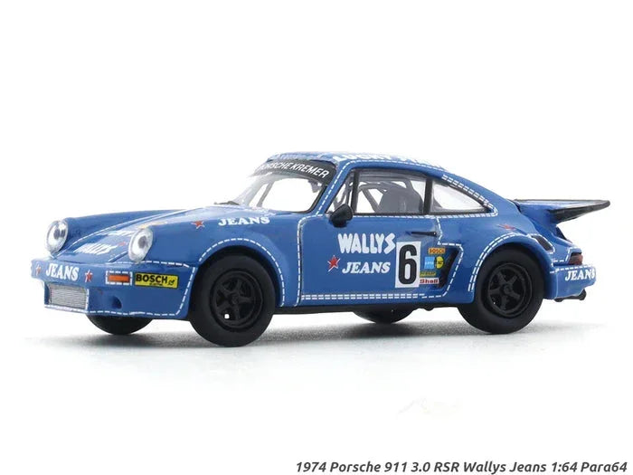 PARA64 1/64 1974 Porsche 911 3.0 RSR 'Wally's Jeans' LHD - Jaiman Toys