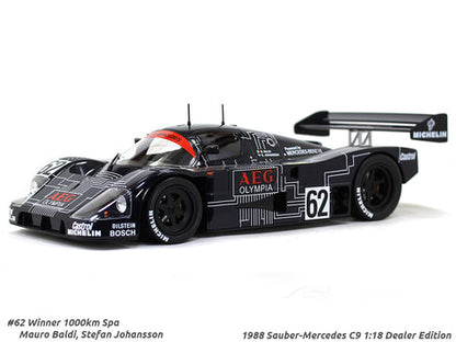 YUNGSHING MODEL  1:64 Sauber Mercedes C9 Le Mans #62 ASC BODY Die-Cast Racing Car Model
