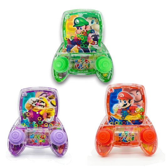 Super Mario Water Ring Toss Handheld Game Toy – Classic Button Press Water Game with Mario Characters