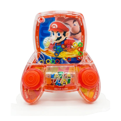 Super Mario Water Ring Toss Handheld Game Toy – Classic Button Press Water Game with Mario Characters