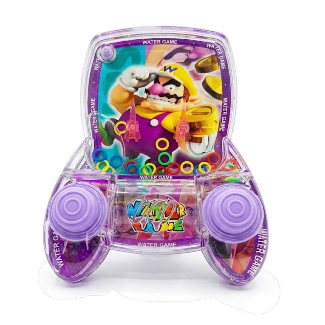 Super Mario Water Ring Toss Handheld Game Toy – Classic Button Press Water Game with Mario Characters