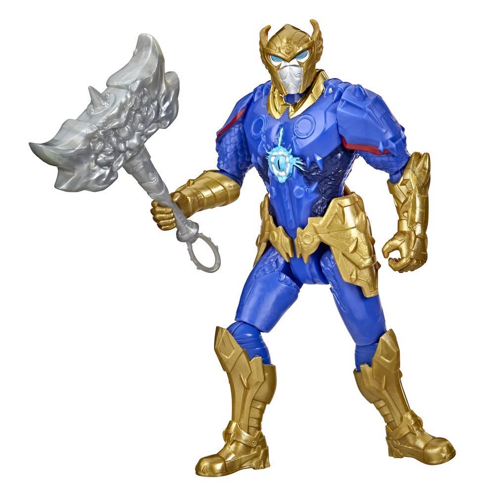 (Damaged pack) Marvel Mech Strike Monster Hunters Thor Action Figure with Hammer Accessory 6inch | Super Hero Collectible Toy for Kids 4+