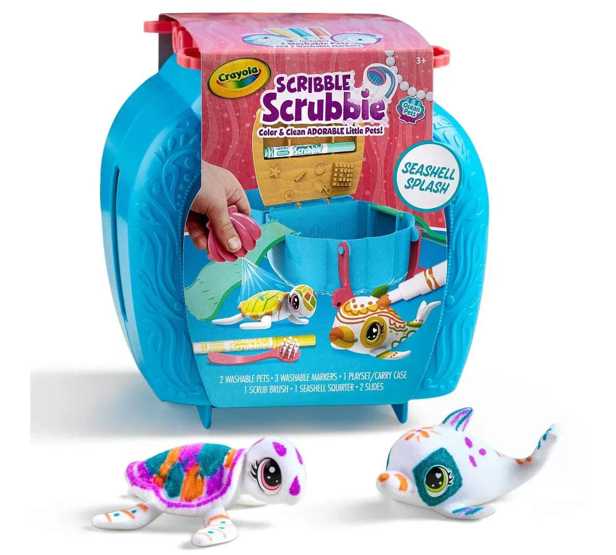 Crayola Scribble Scrubbie Pets Seashell Splash Playset - Jaiman Toys
