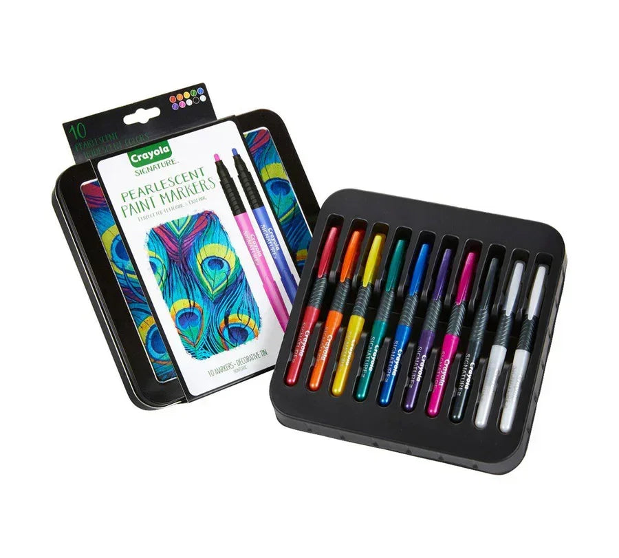 Signature Pearlescent Paint Markers - 10 Count | Crayola - Jaiman Toys