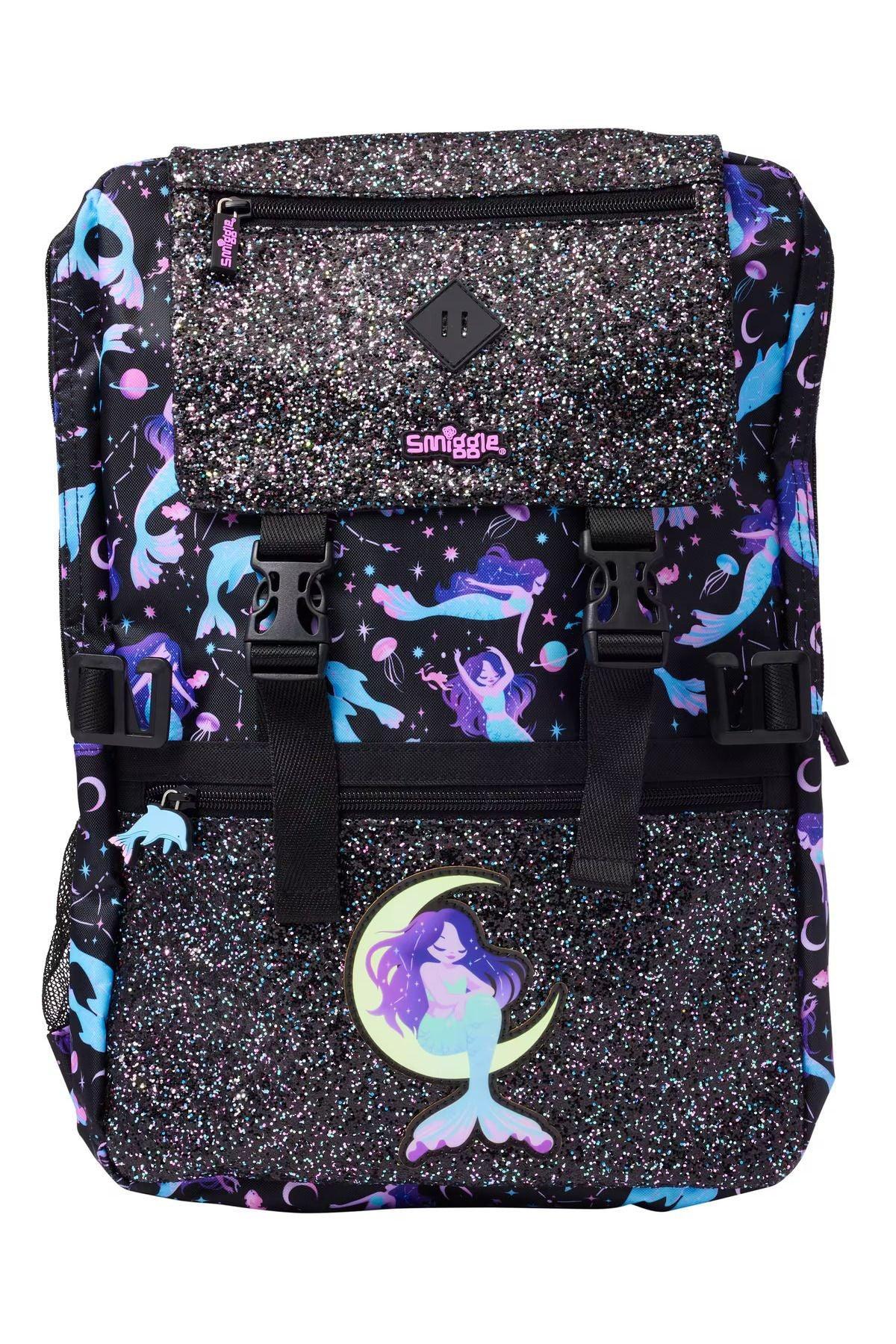 Smiggle School Bag : Mermaid Colorful & Stylish 18 Inch Backpack for Kids - Jaiman Toys