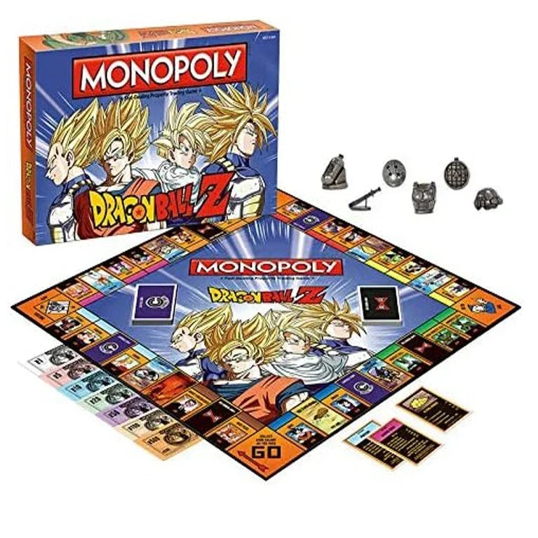 USAopoly Dragon Ball Z Edition Monopoly – Power Up and Dominate the Game! - Jaiman Toys