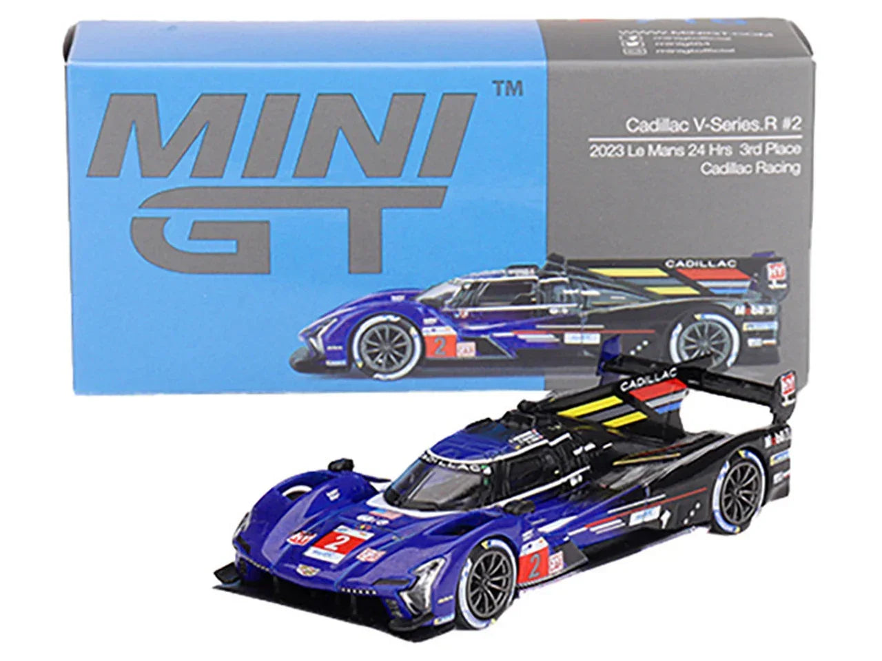 Mini GT Cadillac V-Series.R #2 Cadillac Racing 2023 Le Mans 24 Hrs 3rd Place Diecast Car Model 1/64 - Jaiman Toys