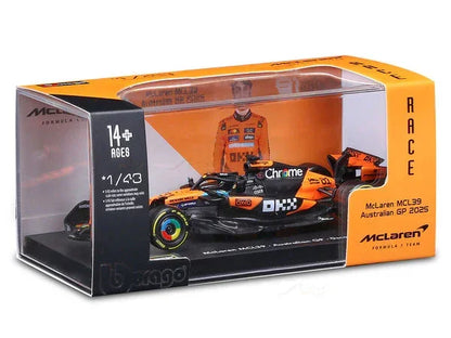 Bburago 1:43 McLaren MCL39 #81 Oscar Piastri Australian GP 2025 Diecast Formula 1 Car