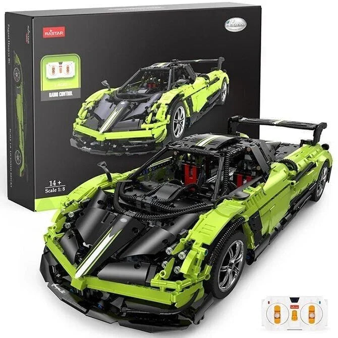RASTAR Pagani Huayra BC 97900-G RC Building Blocks 1:8 Scale (2899 Pieces) | Licensed Hypercar Model Kit 14+