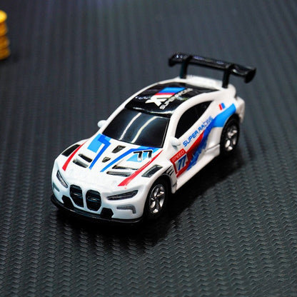 Trasped HG4-218 1:64 Mini RC Drift Racing Car – Dual Mode 2.4GHz Alloy Remote Control Car with LED Lights (2 Colors)
