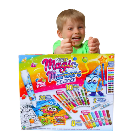 Scentos Magic Markers Activity Set - Jaiman Toys