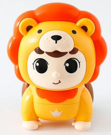 Huanger Crawling Baby Lion Toy (6 inch) – Interactive Crawling Learning Toy for Toddlers (18+ Months)