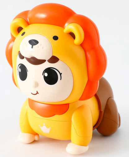 Huanger Crawling Baby Lion Toy (6 inch) – Interactive Crawling Learning Toy for Toddlers (18+ Months)