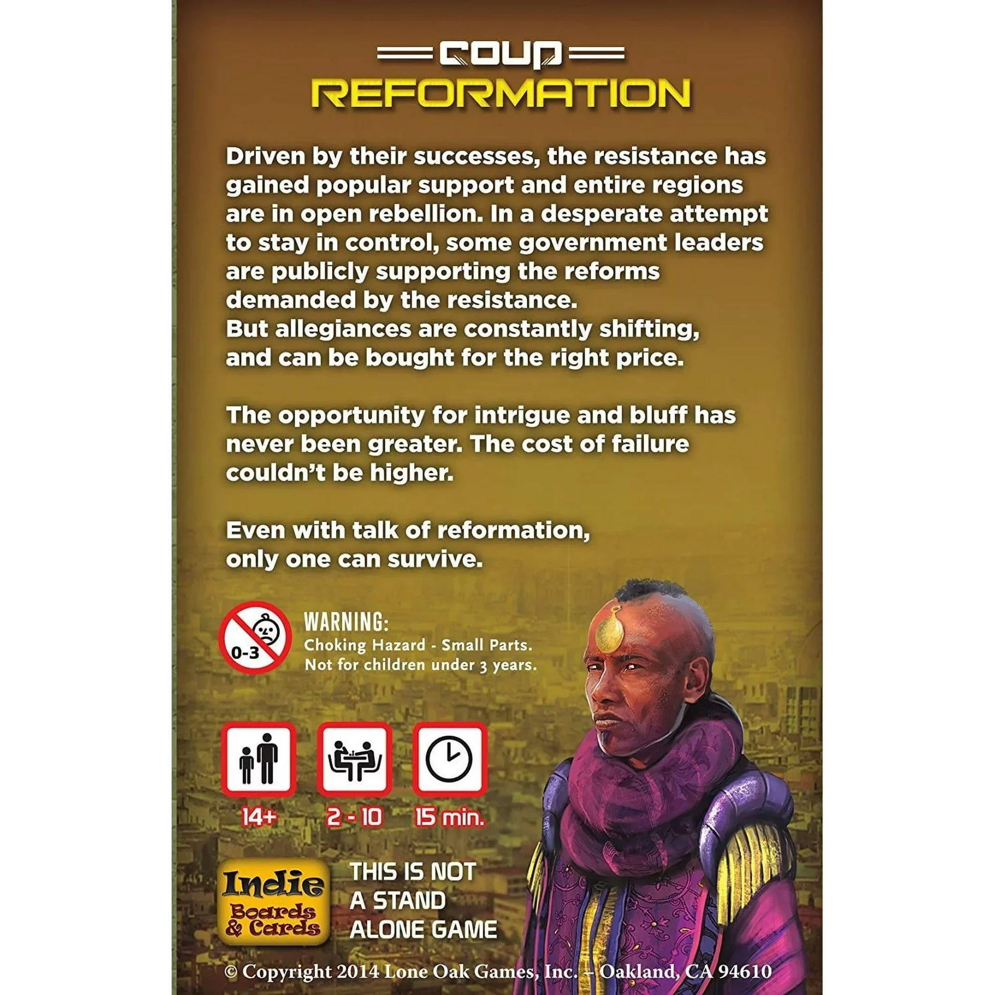 Coup Reformation Indie Board Game - Jaiman Toys