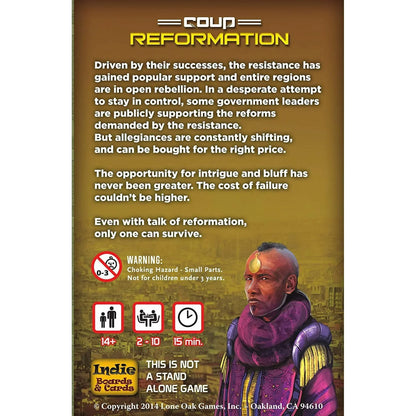 Coup Reformation Indie Board Game - Jaiman Toys