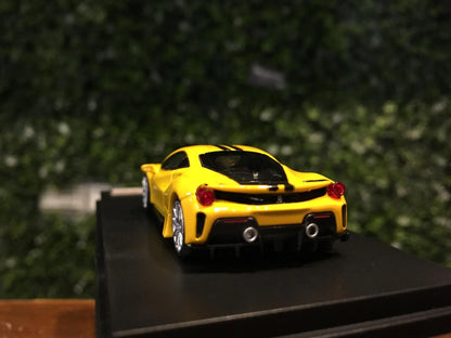 Ichiban Model 1/64 scale die-cast model of a yellow Novitec 488 - Jaiman Toys