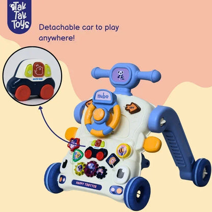 Nubo 5-in-1 Happy Trotter for Kids – Multi-Function Baby Walker, Ride-On & Activity Trotter | Musical & Interactive Toy | Adjustable Push Walker