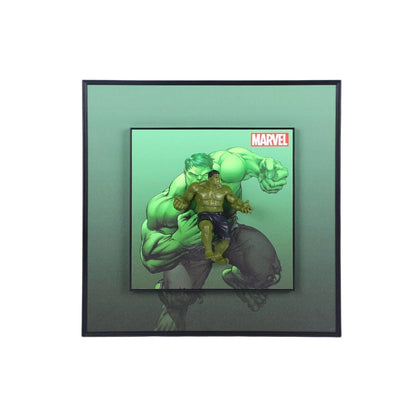 3D Hulk Action Figure Decorative Wall Frames – 40x40 cm | Dynamic Superhero Wall Art for Marvel Fans & Collectors | Premium Decor & Powerful Gift for Avengers Lovers - Jaiman Toys