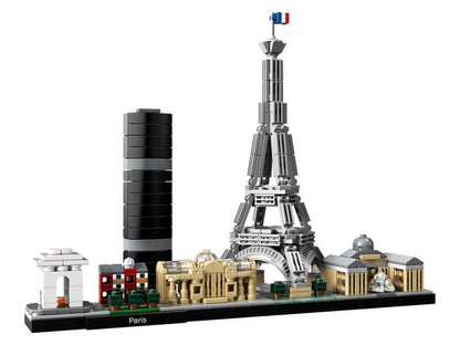 LEGO Architecture 21044 Paris Skyline, Collectible Model Building Kit with Eiffel Tower and The Louvre