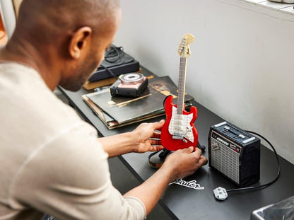 LEGO Ideas 21329 Fender Stratocaster  Guitar Building Kit (1,079 Pieces)