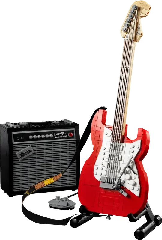LEGO Ideas 21329 Fender Stratocaster  Guitar Building Kit (1,079 Pieces)