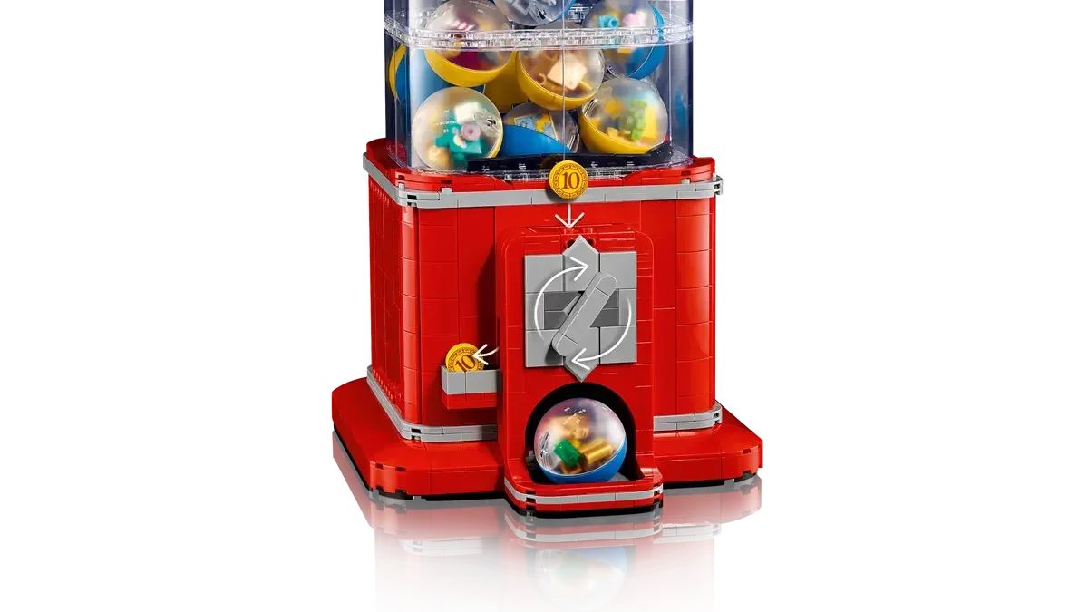 LEGO Ideas 21358 Minifigure Vending Machine – 1,343 Pieces, Collectible Minifigures, Retro Interactive Build