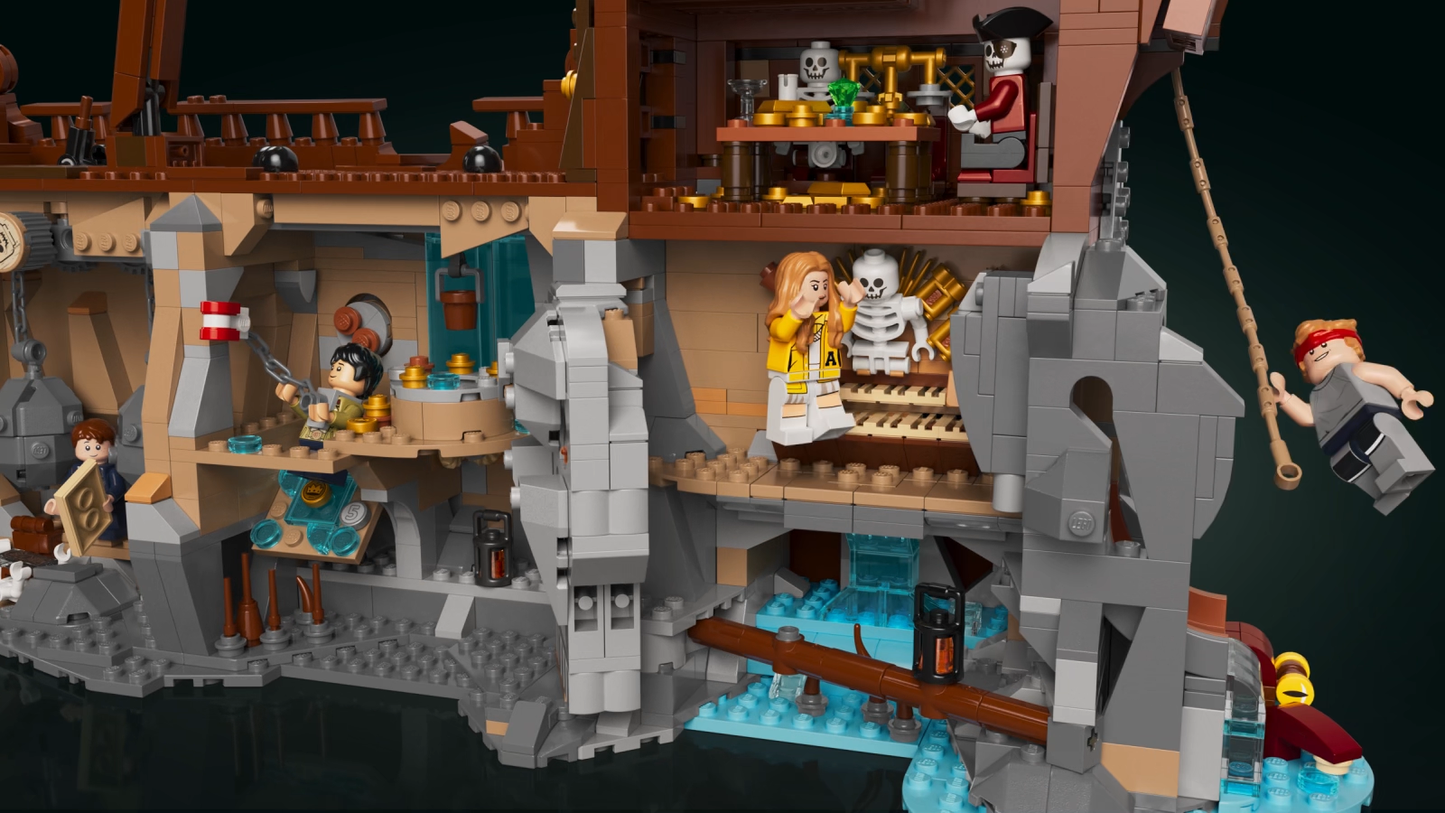 LEGO 21363 Ideas The Goonies Pirate Ship Building Set – Collector Display Model with Minifigures | Premium LEGO Set for Adults