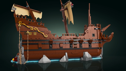 LEGO 21363 Ideas The Goonies Pirate Ship Building Set – Collector Display Model with Minifigures | Premium LEGO Set for Adults