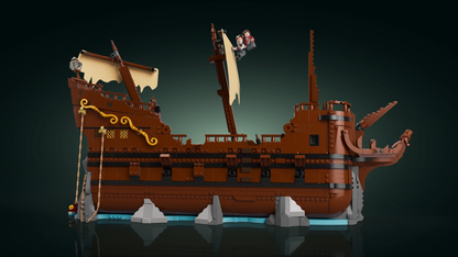 LEGO 21363 Ideas The Goonies Pirate Ship Building Set – Collector Display Model with Minifigures | Premium LEGO Set for Adults