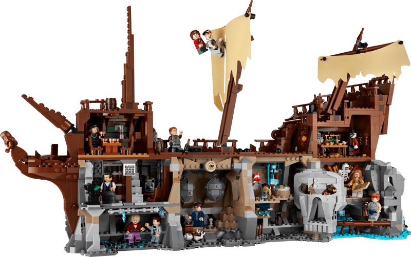 LEGO 21363 Ideas The Goonies Pirate Ship Building Set – Collector Display Model with Minifigures | Premium LEGO Set for Adults