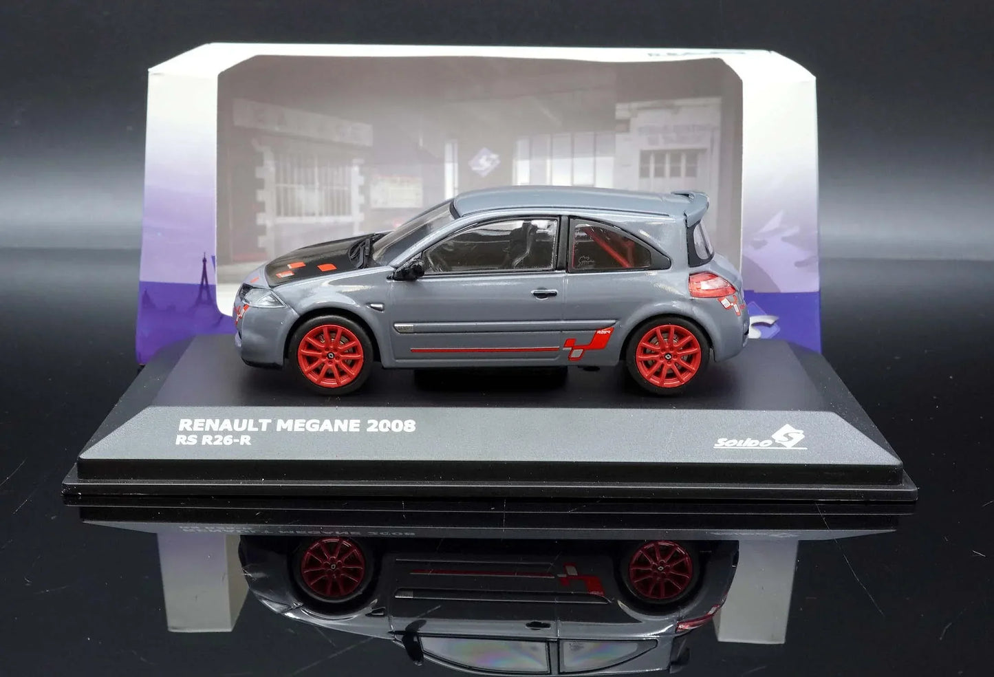 Solido 1:43 Scale Renault Megane 2008 RS R26-R Grey Diecast Model Car-S4310203
