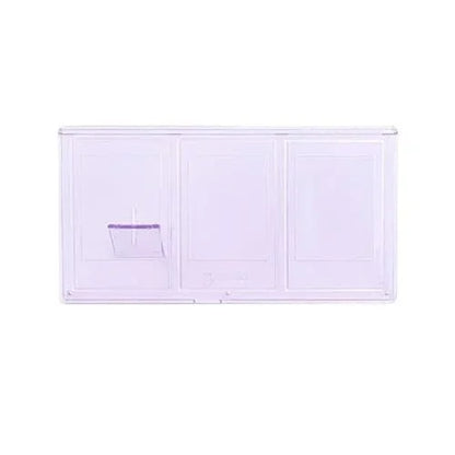 Fujifilm Instax Mini Transparent 3" Inch Polaroid Triple Photo Frame For Tabletop Display of Small Cards, Photos - Pack of 5 - Jaiman Toys