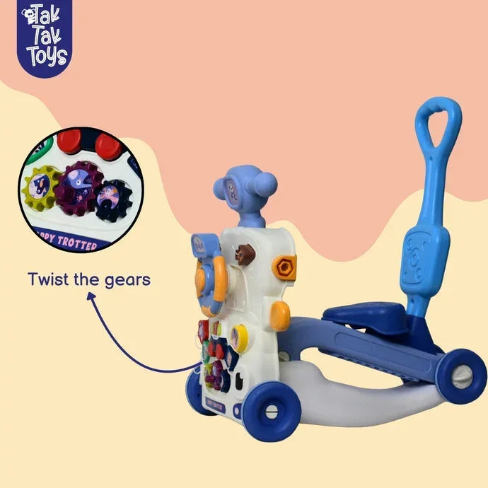 Nubo 5-in-1 Happy Trotter for Kids – Multi-Function Baby Walker, Ride-On & Activity Trotter | Musical & Interactive Toy | Adjustable Push Walker