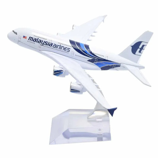 Collectible 1:400 Scale Aircraft Model Aeroplane – Malaysia Airbus A380 (16 cm) - Jaiman Toys