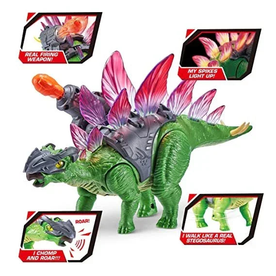 ZURU ROBO Alive-Dino Wars-Series 1 Stegasaurus, Multi (7131-S001) - Jaiman Toys