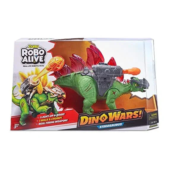 ZURU ROBO Alive-Dino Wars-Series 1 Stegasaurus, Multi (7131-S001) - Jaiman Toys