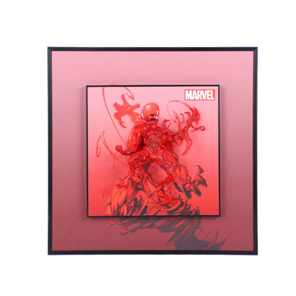 3D Red Venom Carnage Action Figure Decorative Wall Frames – 40x40 cm | Perfect for Racing Enthusiasts | Eye-Catching Room Decor | Ideal Gift for Bike Lovers & Collectors - Jaiman Toys