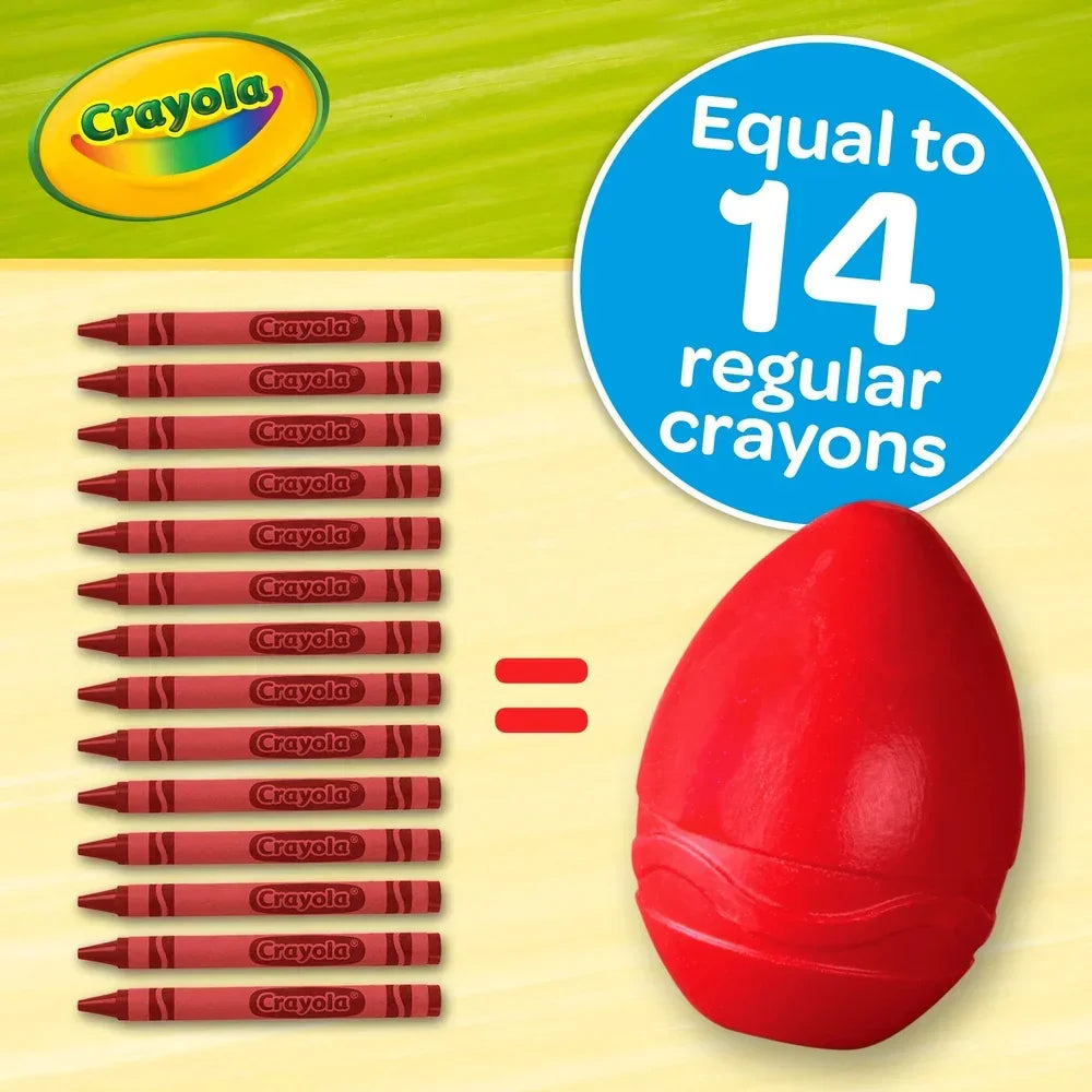 CRAYOLA My First Palm Grip Crayons, 3Ct, Coloring For Toddlers, Multicolor - Jaiman Toys